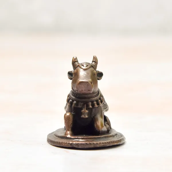 _2.1_inches,_Copper_Shivalinga_with_Nandi_Set_,_190_Grams_Set_,_Patina_Antique_Finish_,_Pack_of_1_Pair